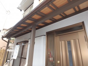 塗替え後(玄関ヒサシ)