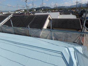 屋根塗装後
