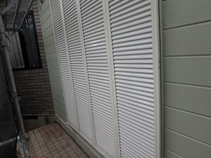 雨戸塗装後
