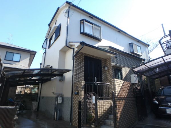 外壁塗装が完成の家