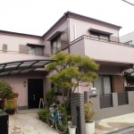 外壁ひび割れ補修と外壁塗装