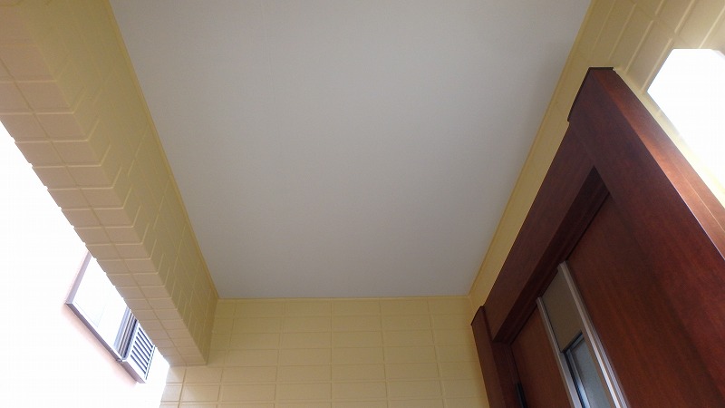 天井塗装完了