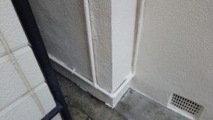 外壁塗装後の配管箇所