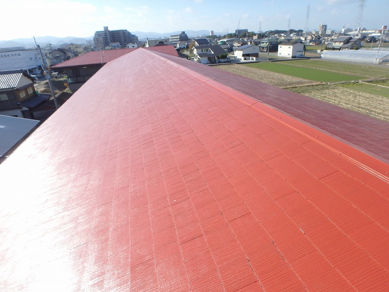 屋根塗装完了