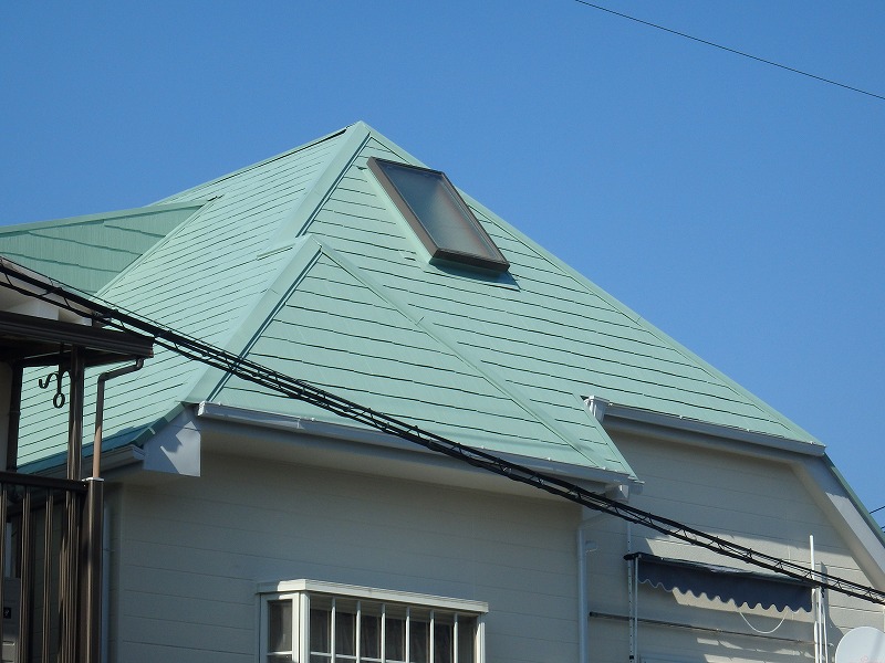 屋根塗装後の屋根