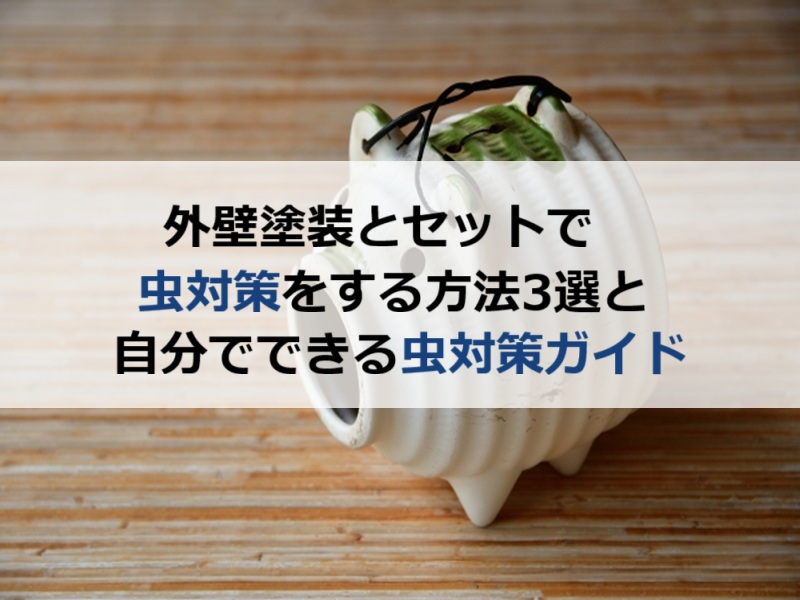 外壁塗装とセットで虫対策をする方法3選と自分でできる虫対策ガイド