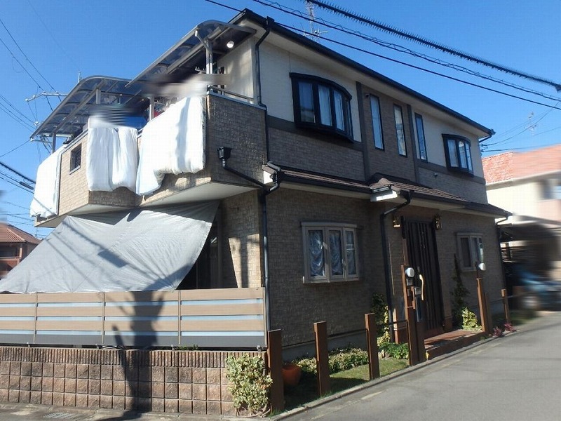 外壁工事前のお住まい全体