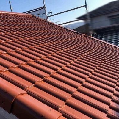 セメント瓦の屋根塗装完成