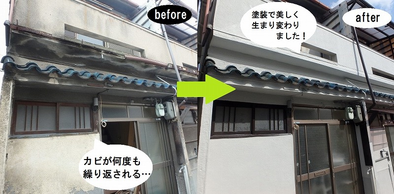堺市外壁塗装相談カビでお困りのお宅