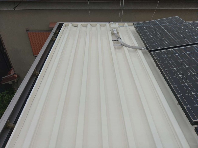 堺市セキスイハイム　遮熱塗料アレスクールでの屋根塗装完成