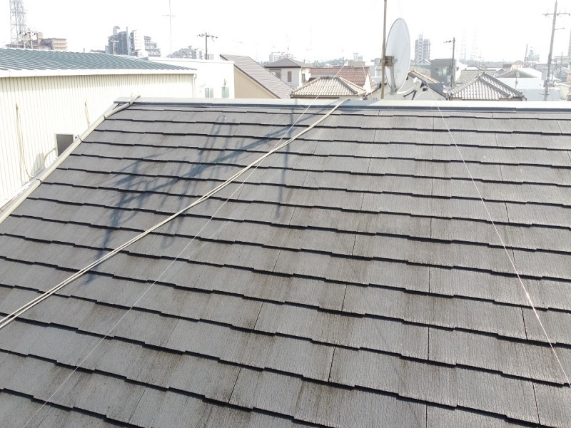 堺市にて遮熱塗装で屋根メンテナンスを実施（総額約32万円）施工前