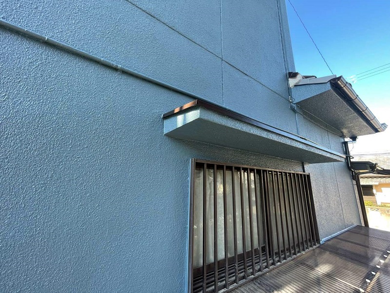 堺市にて雨樋を含む外壁塗装を実施しました 施工後