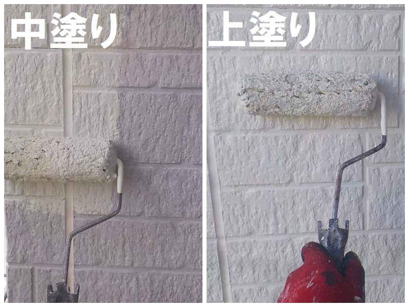 堺市堺区にて外壁補修でシーリングの劣化を補修（総額約93万円）アレスダイナミックプラサフで中塗り上塗り