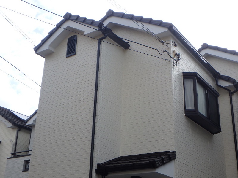 堺市堺区にて外壁補修でシーリングの劣化を補修（総額約93万円）施工後