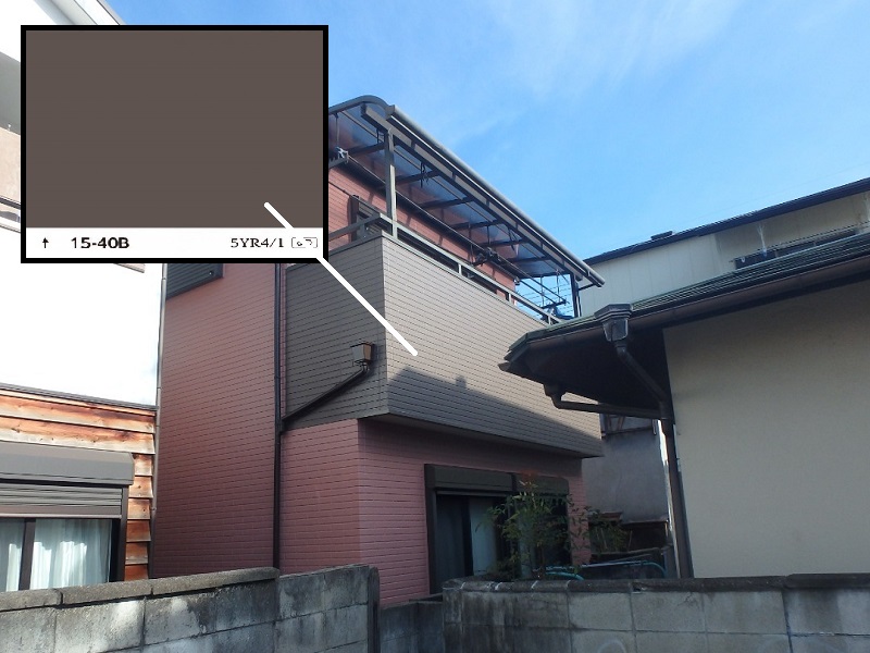 堺市にて サイディングの外壁補修で 美観も防水性も向上した事例アフター使用色は07-60Hと15-40B	