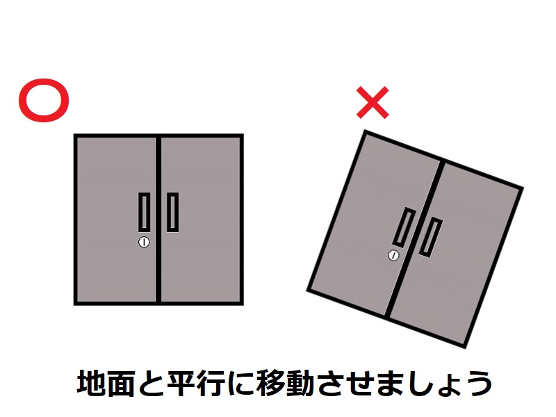 外壁塗装の時の物置って移動した方がいい？疑問にお答えします！地面と平行に移動