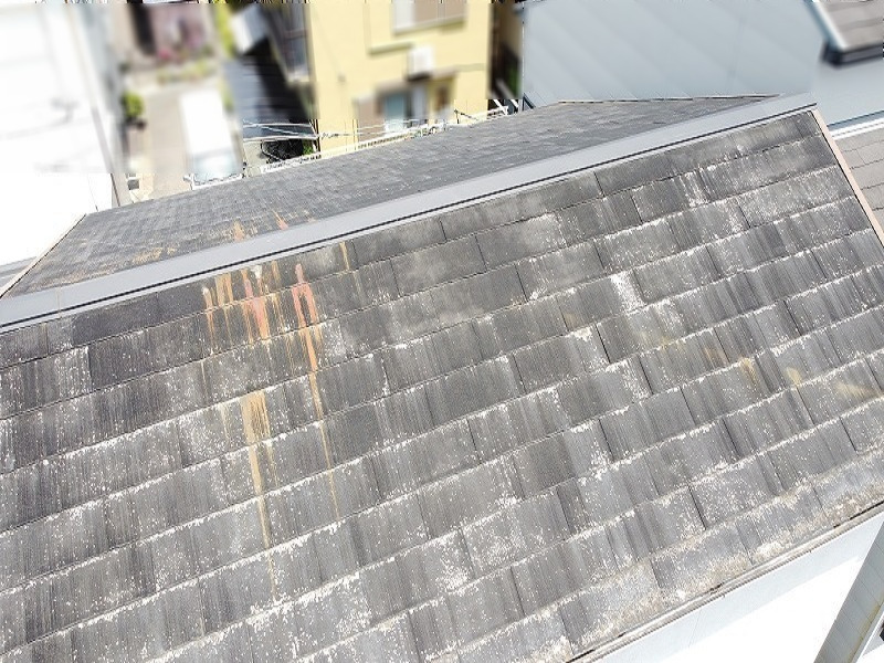 堺市の一戸建てにて屋根塗装を実施（遮熱塗料で夏に備える）屋根塗装が必要な屋根の状態