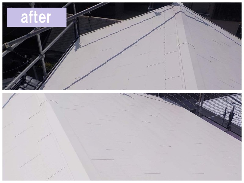 堺市の一戸建てにて屋根塗装を実施（遮熱塗料で夏に備える）塗装後