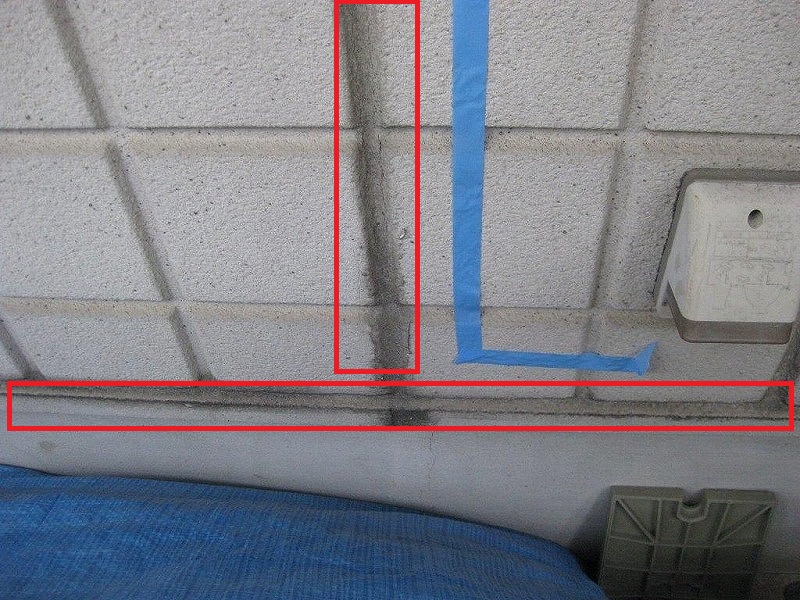 堺市にて外壁塗装と防水工事をご検討中の方から点検のご依頼ALCコーキング（目地）の劣化