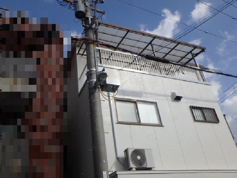 大阪市東住吉区にて一戸建ての外壁塗装をさせていただきました 施工後