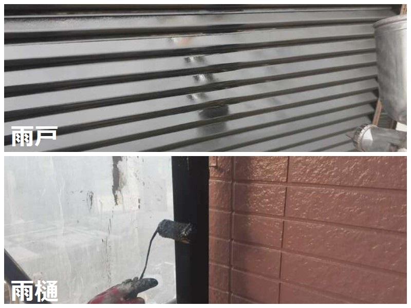富田林市にて外壁塗装とシーリング打ち替え（費用は約99万円）雨戸や雨樋などの付帯塗装も実施