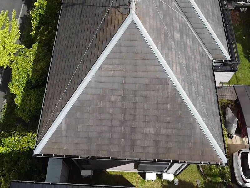 富田林市にて遮熱塗料を使って屋根リフォームをさせて頂きました ビフォー