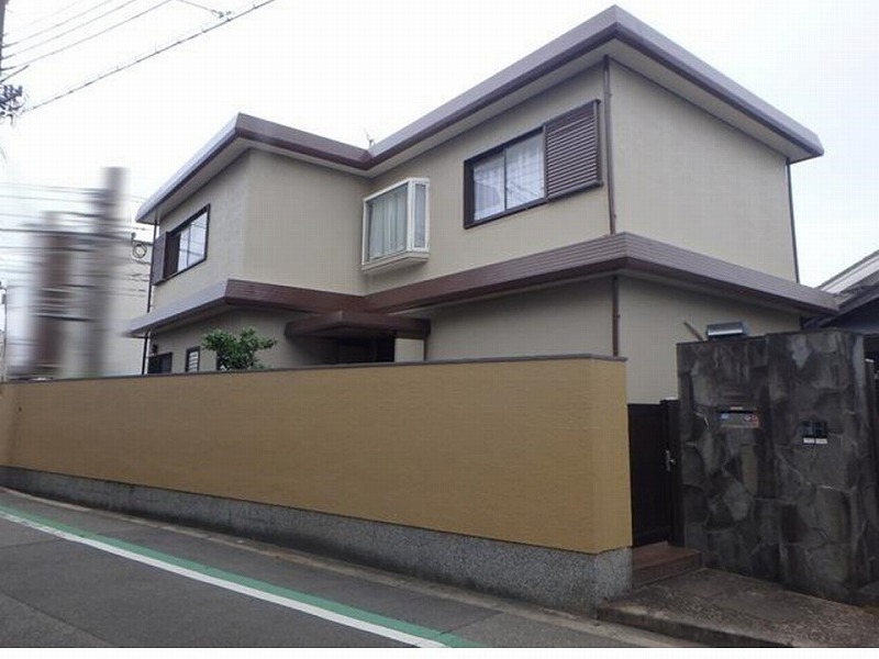 大阪市住吉区の外壁塗装後のセキスイハイム施工の戸建住宅