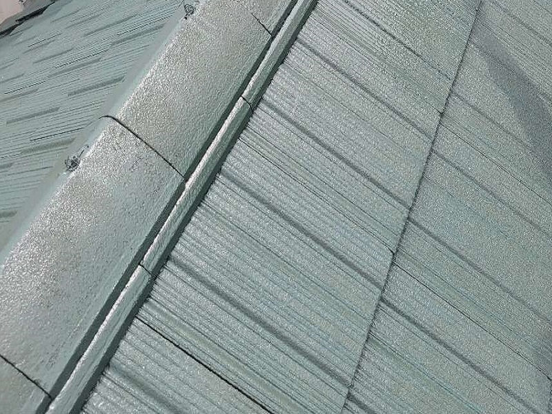 河内長野市にてセメント瓦を屋根塗装で防水性向上！費用は約21万円ハイルーフマイルドシリコン遮熱型で屋根塗装