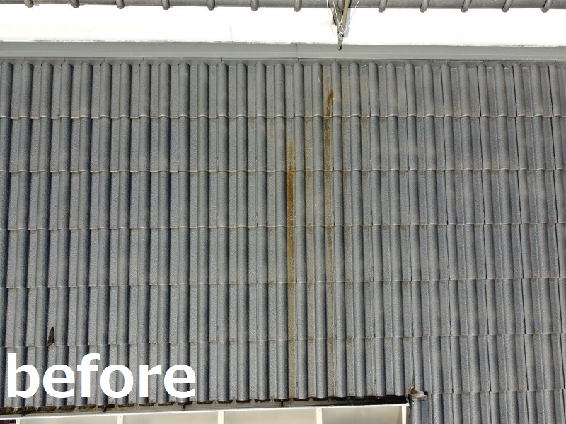 松原市にて屋根の塗装工事をさせて頂きました 施工前
