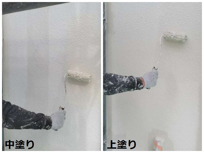 河内長野市にて外壁塗装を実施 かかった費用は約89万円です アレスアクアセラシリコンONEでの中塗りと上塗り