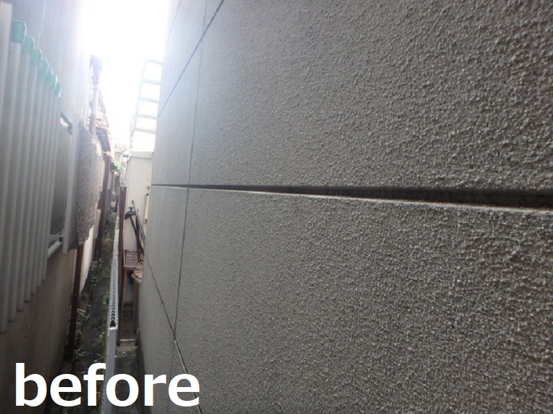 松原市にて塗装工事で外壁の防水性をUP！費用は約97万円 施工前