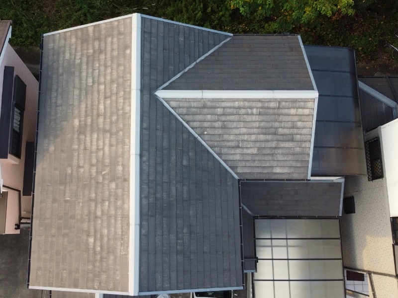 和泉市にて屋根塗り替えを実施 かかった費用は約16万円です 施工前