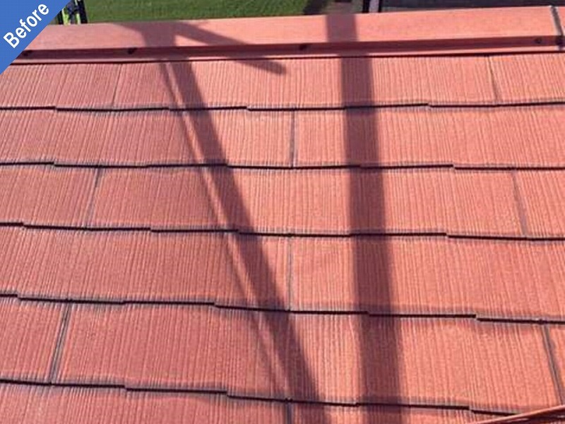 屋根塗装前の雨漏り改善前