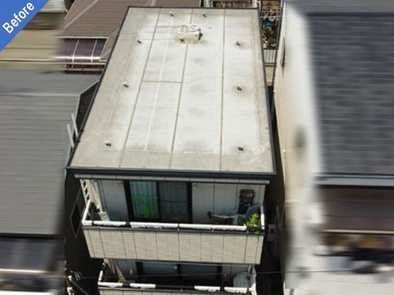 大阪市此花区の塗り替え前のヘーベルハウス施工住宅