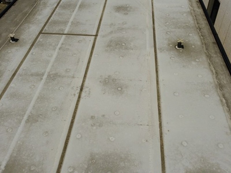 陸屋根の塩ビシート防水