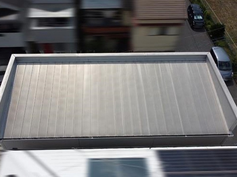 塗装が不要と診断したガルバリウム鋼板の屋根