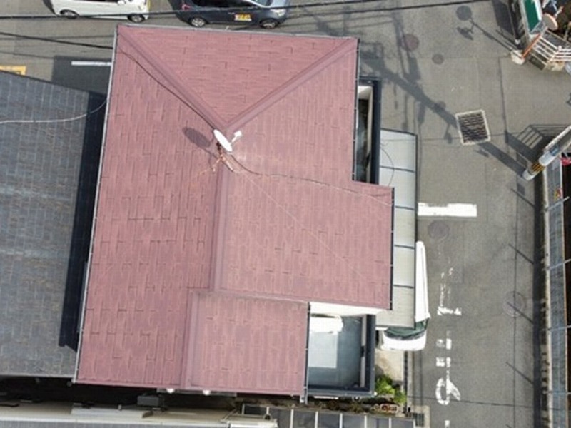 外壁塗装前の屋根