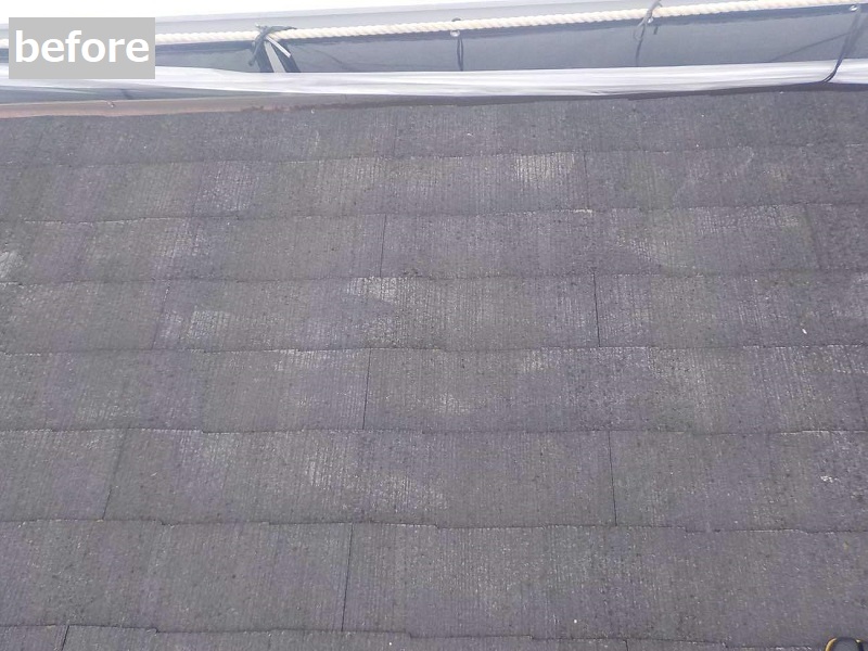 松原市にて遮熱塗料での屋根塗装をおすすめした事例のご紹介　施工前