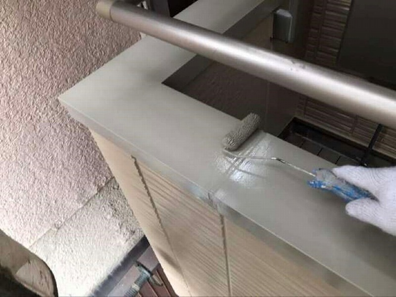 ベランダの上塗り