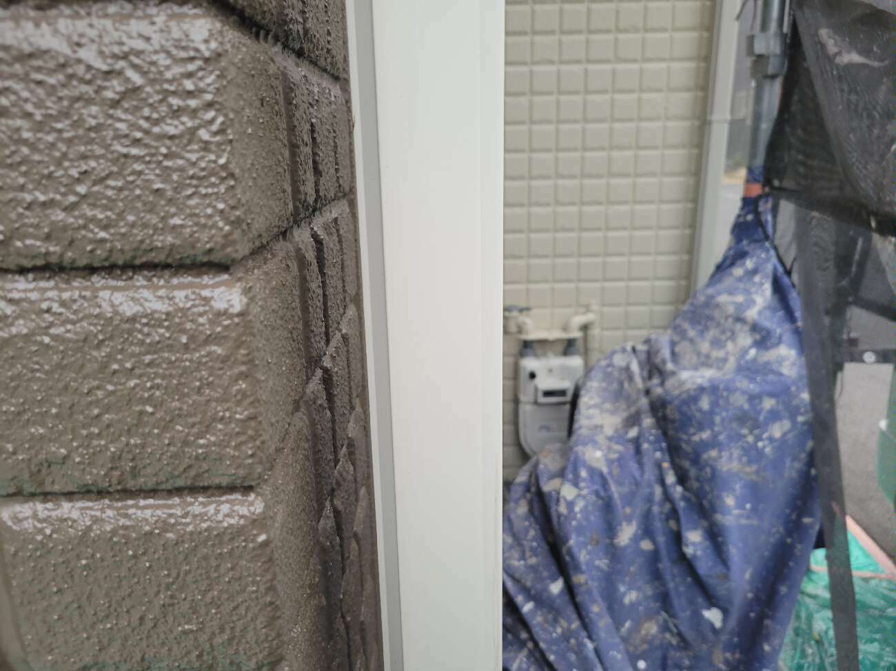 大阪狭山市にてALC施工の外壁点検を３年ぶりに再訪問しました　雨樋など付帯部の劣化