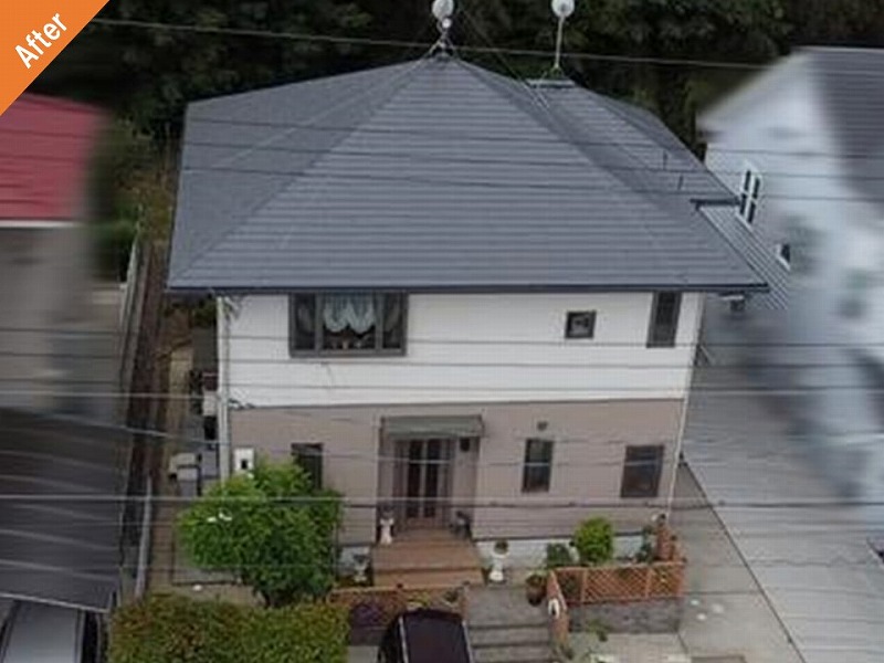 屋根塗装後の積水ハウスの住宅