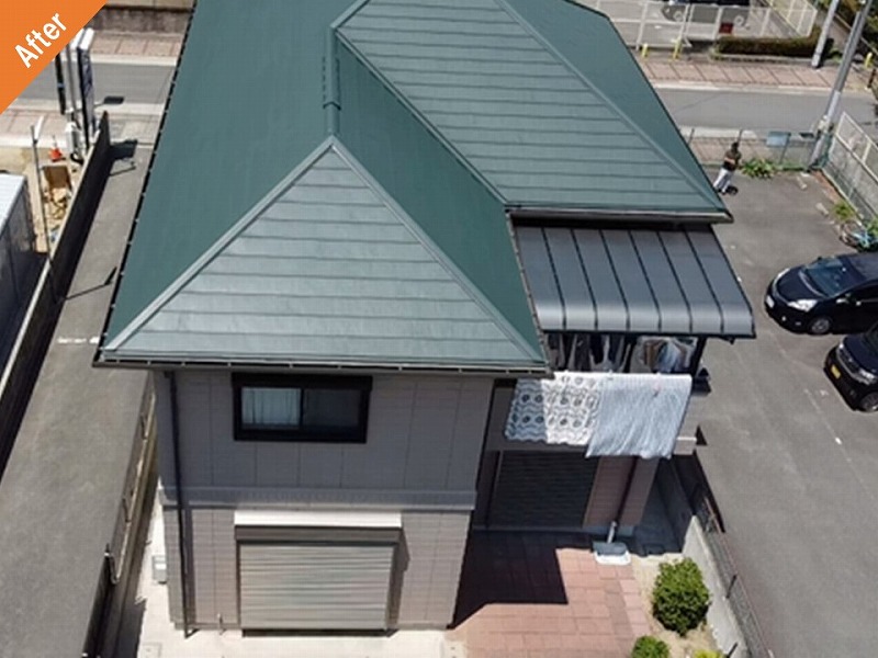 建物全体の工事後の旭化成ヘーベルハウス