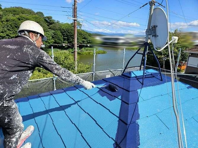 屋根の仕上げ塗装