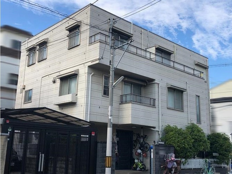 大阪市生野区の塗り替え前の旭化成ヘーベルハウス