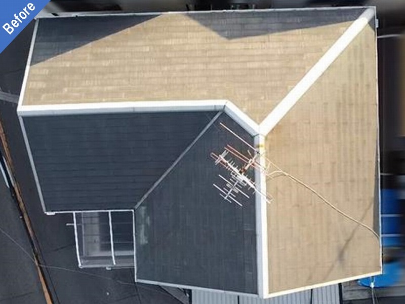 屋根塗装前の屋根