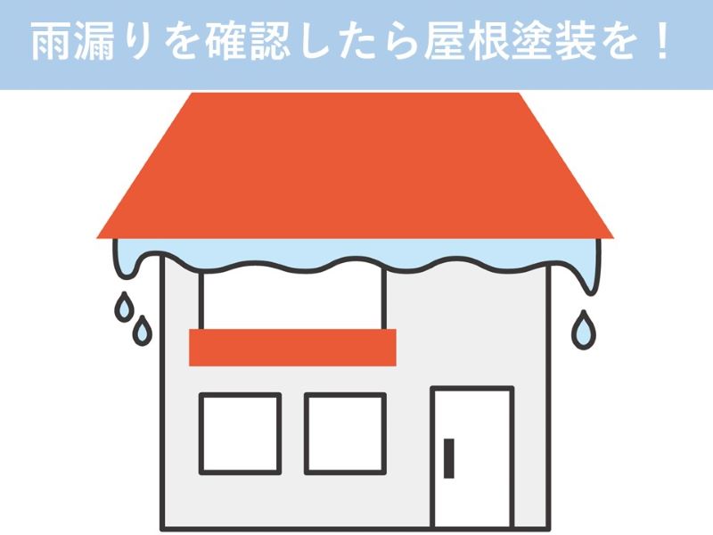 雨漏りを確認したら屋根塗装を！