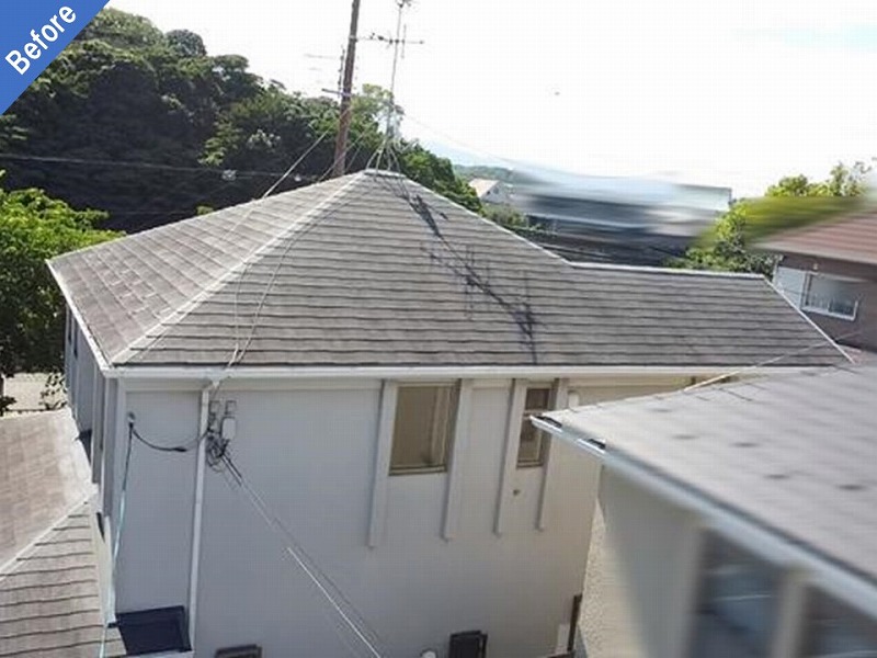 屋根塗装前の三井ホーム