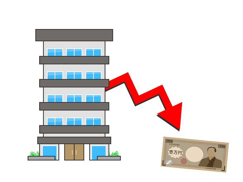 マンションのクラックを放置していると資産価値がさがるリスクがある