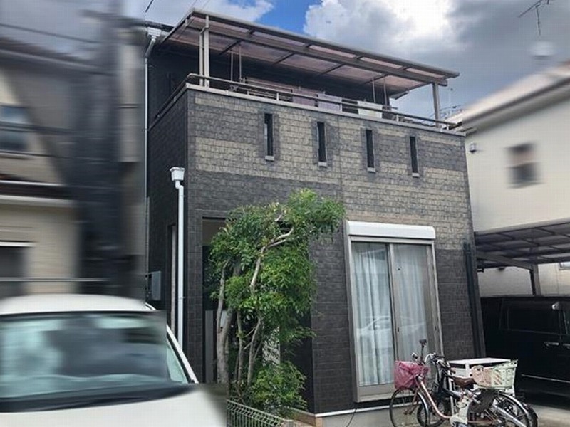 堺市北区のサイディング外壁の戸建て住宅