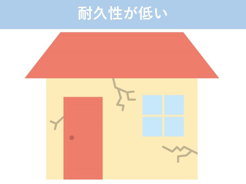 耐久性が低い